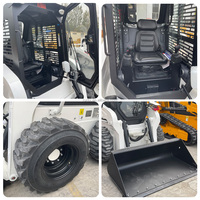RUNTX - Quitanieves Diésel Chino de 1200 kg, 1.2 Toneladas, 65 kW, con Cabina Cerrada para Minicargadora