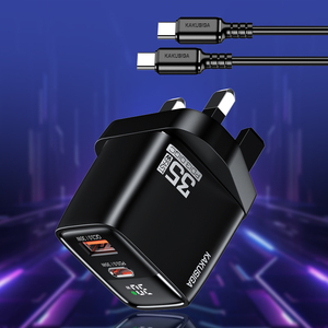 Usine en gros KAKUSIGA Usb-c Port adaptateur secteur QC3.0 PD35 <span class=keywords><strong>Watt</strong></span> chargeur de câble de charge rapide - Product Image 4