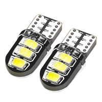 Fehlerfreie W5W 6SMD 2835 LED T10 Glühbirne Lese- und Instrumentenbeleuchtung Blinker Fahrlicht Canbus Auto-Zubehör Neue Silikon-Kuppel Autolampe