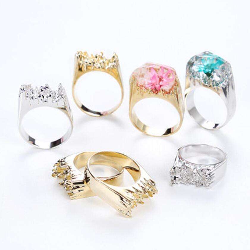 Silicone Dried Flower Epoxy Resin Ring Mold for Jewelry Making