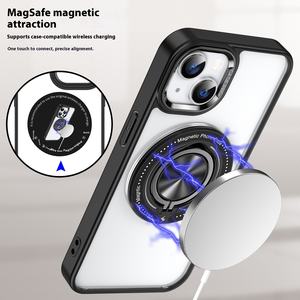 S24ultra Europe amérique japon corée du sud pour <span class=keywords><strong>Amazon</strong></span> étui de téléphone portable anti-chute transfrontalier anneau magnétique rotatif PC - Product Image 3