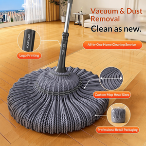 High Absorbent Twist Mop Large Microfiber Head Home <strong>Floor</strong> <strong>Cleaner</strong> All in One Multi Purpose Kitchen Tile Wood Polishing Tool - Product Image 5