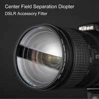 Filtres diffuseurs de lumière GIAI personnalisés en verre pour appareil photo, effet de prisme Centerfield Split FX, 67 77 82mm, cadre en aluminium, pour photographie DSLR