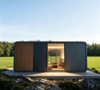 OEM Maisonnette Modulaire Préfabriquée Apple Cabin House de 20 ou 40 pieds, Capsule Spatiale Mobile, Mini-Maison pour Hôtels, Glamping et Complexes Hôteliers