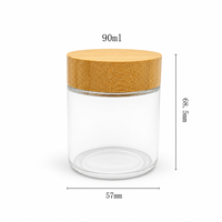 Bouteilles en verre pharmaceutiques pour compléments vitaminiques, contenants alimentaires, pots en plastique écologiques de 2 oz, 3 oz, 120 ml, 150 ml, 180 ml