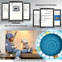 Bols de nourriture et d'eau pour animaux de compagnie en silicone de luxe, forme de gâteau, avec logo graphique personnalisé en relief, fabricant de bols pour chats et chiens