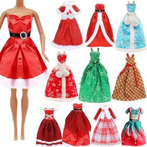 Vente en gros <span class=keywords><strong>30</strong></span> <span class=keywords><strong>cm</strong></span> poupée vêtements de Noël habiller jeu accessoires enfants fille jouet robe tenue ensemble de vêtements pour bébé poupée commune - Product Image 1