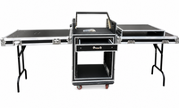 Armoire à trois portes GEHUA 12/14/16/18/20U, armoire audio pour l'aviation, amplificateur de puissance, console de mixage, boîte à outils résistante aux chocs