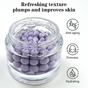 Crème régénérante anti-âge au collagène, vitamine B5, algues violettes et perles de rétinol – Répare les rides et raffermit le visage – Hydratant coréen - Product Image 2