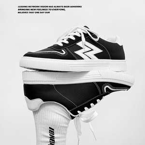 Baskets plates pour hommes 2025 – Vente directe usine – Chaussures décontractées Joker simples pour étudiants, style skateboard, avec lacets - Product Image 3