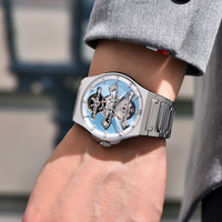 Montre pour homme PAGANI DESIGN PD-YS028, nouvelle montre mécanique à mouvement squelette, aiguilles lumineuses, verre saphir, acier inoxydable