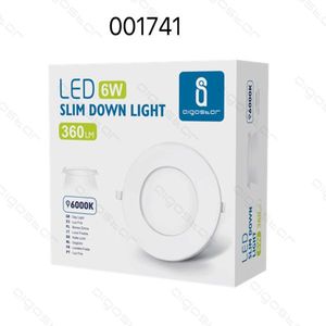LED Slim Down Light 6W 6000K Daylight Ceiling Fixture - Product Image 1