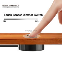 Populaire Interrupteur de contrôle intelligent à détection de mouvement manuel et capteur tactile invisible pour lampe de table et d'armoire en bois 12V 24V 2,5 cm