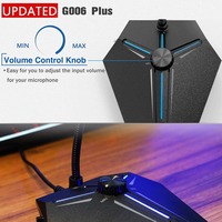 Usb Desktop Omnidirectionele Condensatormicrofoon Voor Pc En Laptop Gaming Onderwijs Met Mute-Knop En Led-Indicator