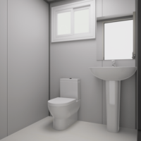 Maison préfabriquée modulaire portable XH avec douche pour atelier, hôpital, appartement, extérieur, public, design moderne, écologique