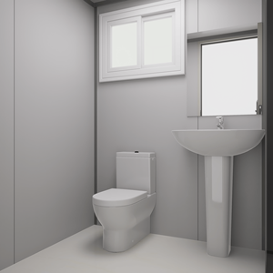 Maison préfabriquée modulaire portable XH avec douche pour atelier, hôpital, appartement, extérieur, public, design moderne, écologique - Product Image 3
