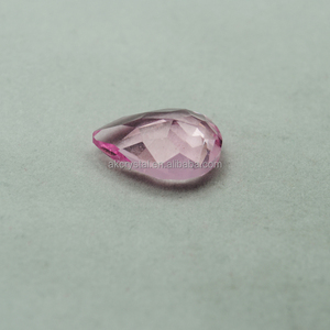 Moda púrpura pera en forma de diamantes de imitación de cristal de piedra de diamante para decoración de vestido de la boda - Product Image 2