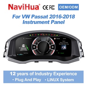 หน้าปัดดิจิตอลสำหรับรถยนต์ Volkswagen Passat ปี 2016-2018 ระบบ Linux พร้อม Carplay จอ LCD แสดงผลแบบ Virtual Cockpit - Product Image 1