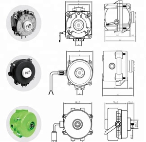 Motor de Ventilador de Polo Sombreado de Alta Velocidad y Bajo Ruido para Refrigerador con Aspas y Soportes para <span class=keywords><strong>Congelador</strong></span> - Product Image 3