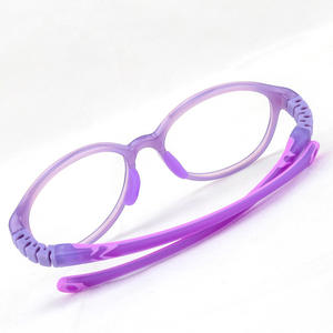 Monturas de Gafas Redondas TR90 Color Jelly para Niños, Unisex, Tamaño Mediano, Lentes de Resina, Puente Nasal Estándar, Origen Danyang, Parte 9022 - Product Image 3