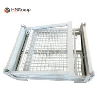 Cage à palettes pliable en acier galvanisé à chaud, robuste, pour entrepôt industriel, sur mesure