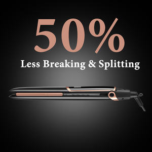 Plancha de Pelo Infrarroja, Plancha de Cabello con Tecnología Infrarroja, Plancha de Titanio de 450 Grados, Dorada - Product Image 5