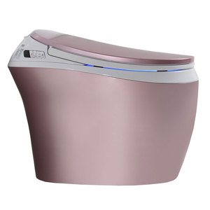 Asiento de inodoro inteligente con sensor y bidé para mujer, con asiento calefactado, taza de una pieza alargada con nanoglaseado y patrón de drenaje P-Trap/S-Trap - Product Image 1