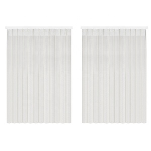 Smart Electric Dream Hotel Apartment Curtains <strong>Wide</strong> Slats Transparent Vertical <strong>Blinds</strong> Built-In Plain Polyester Material Room - Product Image 6