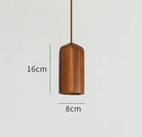 Spot encastré en bois cylindrique, luminaire suspendu en bois pour plafond, luminaire suspendu pour cuisine