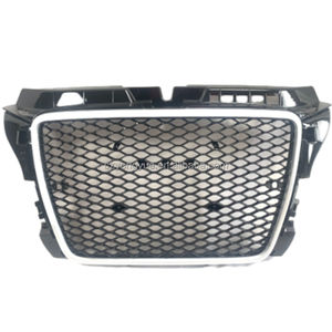 Griglia Frontale RS3 Sostitutiva, Griglia a Nido d'Ape <span class=keywords><strong>A3</strong></span> RS3 Nero Lucido Cromato per <span class=keywords><strong>Audi</strong></span> <span class=keywords><strong>A3</strong></span> 8P 2008-<span class=keywords><strong>2012</strong></span> - Product Image 4