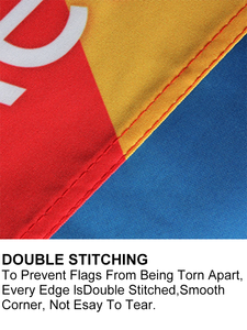 Sublimation 3*5FT 100% Polyester Double-Sided Flag Decorative for Advertising Custom Design Printing Flags