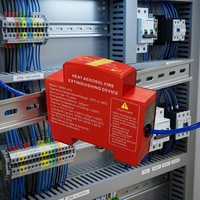 Extincteur compact sur rail DIN Boerda QRRO.01G/S-FA, suppression automatique par aérosol pour tableaux électriques