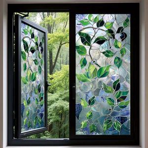 Pegatina <span class=keywords><strong>de</strong></span> Vidrio Esmerilado Antiestática, Impermeable, Removible, Decoración <span class=keywords><strong>de</strong></span> Ventanas con Efecto Vitral Electrostático <span class=keywords><strong>para</strong></span> Hogar y Oficina - Product Image 3