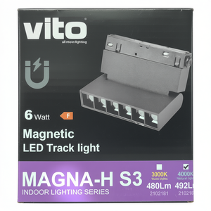 ไฟสปอร์ตไลท์ LED แม่เหล็กปรับได้สำหรับไฟติดราง 6W 492Lm 4000K แสงธรรมชาติ - Product Image 3