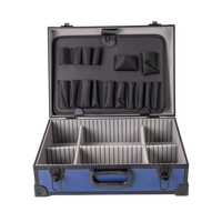 Estuche de Herramientas de Aluminio Personalizado, Estuche de Transporte de Aluminio de Alta Calidad con Compartimentos Extraíbles para Herramientas, Estuche de Aluminio Portátil