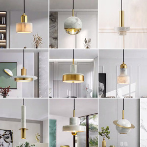 Nordique Chambre Cuisine Salle À Manger Lustre Suspendu Droplight Moderne Marbre Pendentif <span class=keywords><strong>Lumière</strong></span> - Product Image 3
