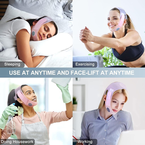 Masque Réducteur Double Menton Réutilisable Effet Lifting en V, Sangle Amincissante pour le Visage, Ceinture de Lifting Facial, Produit de Beauté et Soins Personnels - Product Image 4