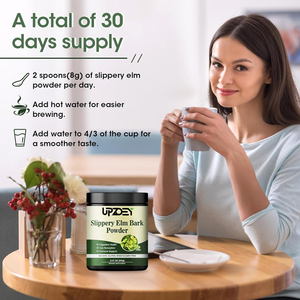 Gladde Iep Schors Poeder Verbeteren Het Immuunsysteem, Supplement Voor Ondersteuning Van De Spijsvertering En Darmgezondheid Voor Mannen En Vrouwen - Product Image 2