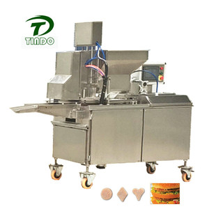 2024 Venda automática de hambúrguer de costeleta de carne para hambúrguer, máquina de moldagem pneumática, fabricante de filés de nuggets