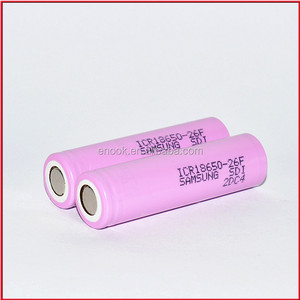 100% Original <span class=keywords><strong>18650</strong></span> <span class=keywords><strong>26F</strong></span> 2600mAh Batería 3,7 V celda recargable de iones de litio <span class=keywords><strong>26F</strong></span> batería de iones de litio para paquete de batería/linterna - Product Image 1