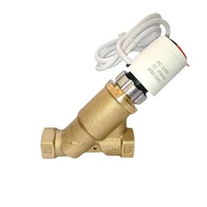 Válvula eléctrica de latón de dos vías de 3/4 pulgadas CA 230V para control de flujo de agua caliente - Product Image 1