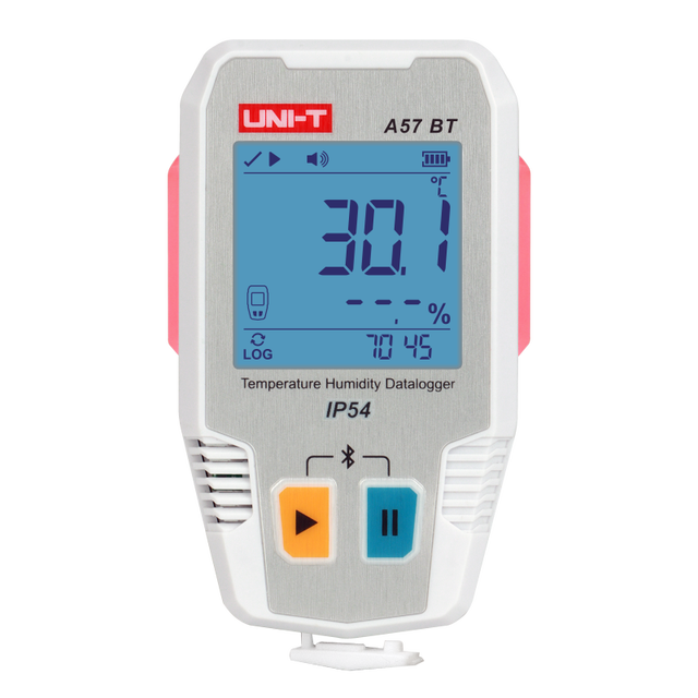 Original UNI-T A57 BT Temperature Humidity Datalogger Widely Used in Fields of Food Processing, Cold-chain Transportation