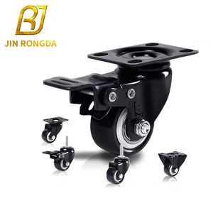 Jinrongda Heavy Duty Parafuso Rotativo Universal Rodízio Móveis Nylon/PVC Rodízio Móveis Plásticos Rodízio - Product Image 3