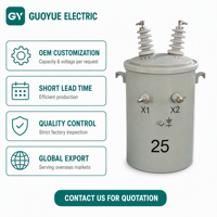 Transformador Regulador de Voltaje de 25kVA, Trifásico, 60Hz, Montado en Poste, para Distribución de Alta Tensión en Aldeas Montañosas Aisladas