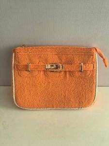 Sac à main en <span class=keywords><strong>tissu</strong></span> éponge de luxe quantité minimale de commande bas femmes pochette éponge avec fourre-tout en <span class=keywords><strong>tissu</strong></span> éponge personnalisé or ou argent avec breloque de sac - Product Image 2