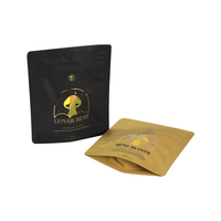 Sacs en BOPP holographiques personnalisés de 60 g, vente en gros, sachets refermables anti-odeur avec fermeture éclair, fabrication en usine