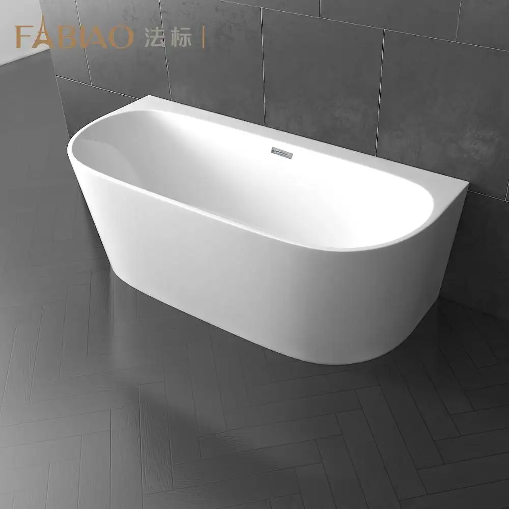 FABIAO vasca da bagno angolare Bathroom Freestanding Cheap Clear Acrylic bathtub Indoor Freestanding bath
