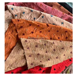 Tela Crepé Estampada de Poliéster 100% Ligera, Elástica en Cuatro Direcciones, Jacquard CEY de Doble Cara para Vestidos de Novia, Personalizable - Product Image 5