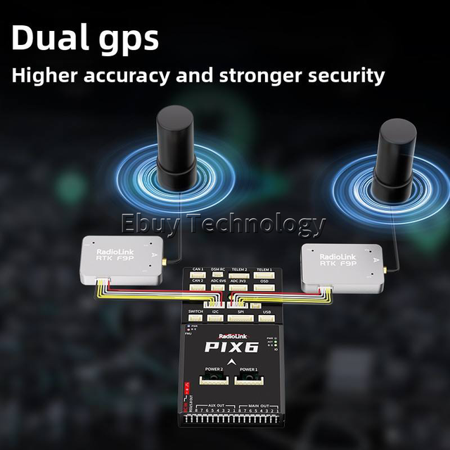 Ledi Pix6 Open Source Autopilot APM Multi-Rotor Fixed Wing Mini Drone Vertical Flight Control New Plastic Drone Accessory