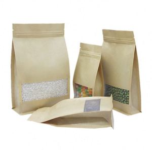 Sacs à café en papier kraft avec logo personnalisé, fabrication directe, sacs d'emballage alimentaire refermables, pack promotionnel - Product Image 2
